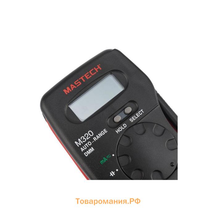 Мультиметр MASTECH М320, диод-тест, режим "прозвонка", индикация перегрузки, полярности