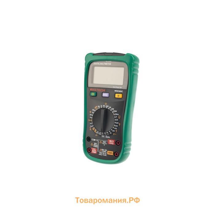 Мультиметр профессиональный MASTECH MS8360C, 600 В, 200 Мом, режим прозвонка, диод-тест