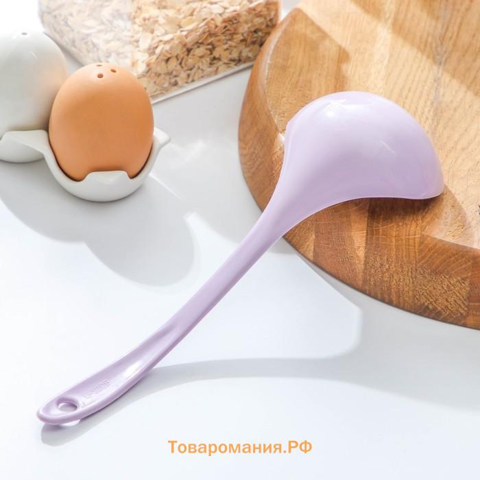 Половник  «Унция», 24×8×5 см, пластик, зелёный