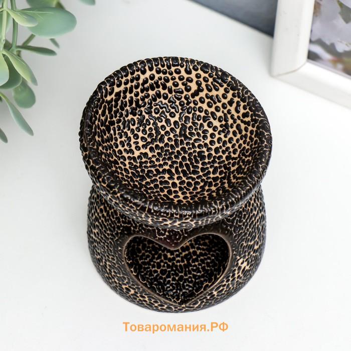Аромалампа для эфирных масел «Сердце», керамика, 7.5×7.5×7.5 см, МИКС