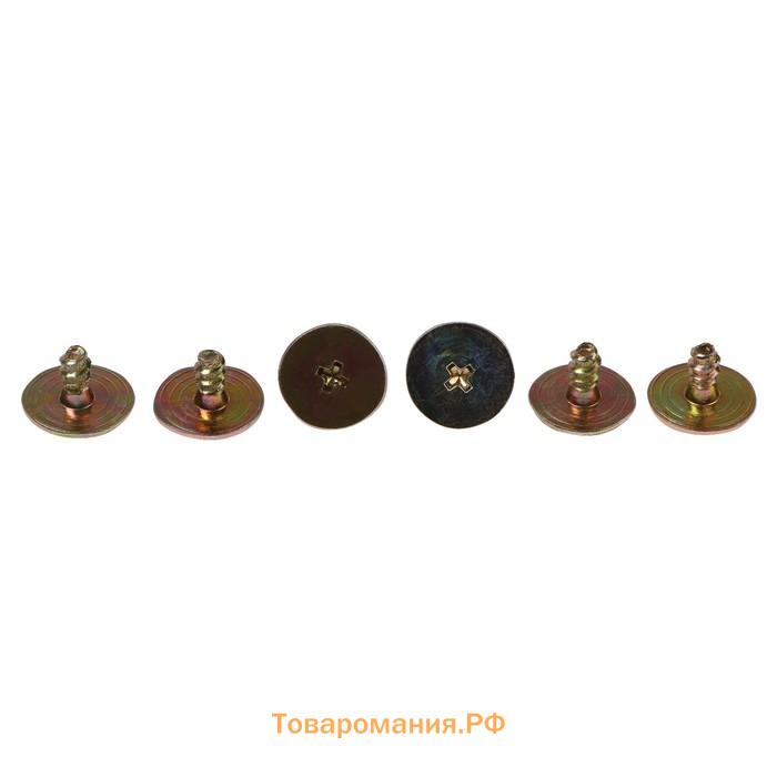 Накладка-подпятник для автоковрика, 23×15 см, ПВХ, крепление, черный