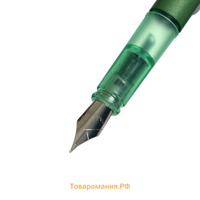 Ручка перьевая Parker Vector XL , зелёный корпус, перо F, нержавеющая сталь, подарочная коробка.