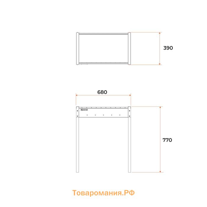 Мангал "MAH 201" 67,6 х 39,7 х 76,7 см, 2 мм