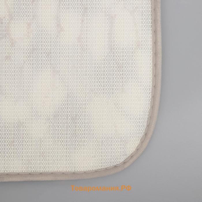 Набор ковриков для ванной и туалета «Галька», 3 шт, 40×45, 40×50, 50×80 см