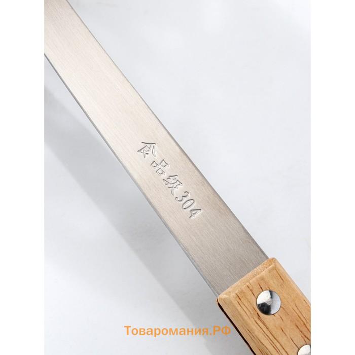 Шумовка «Эко», h=38.5 см, нержавеющая сталь