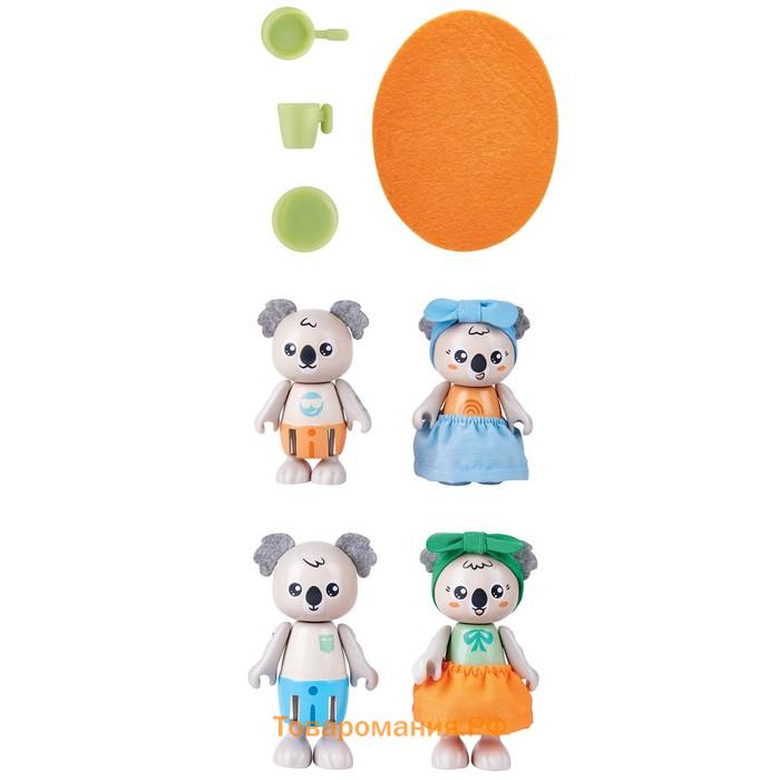 Игрушки фигурки животных «Семья коал», 4 предмета