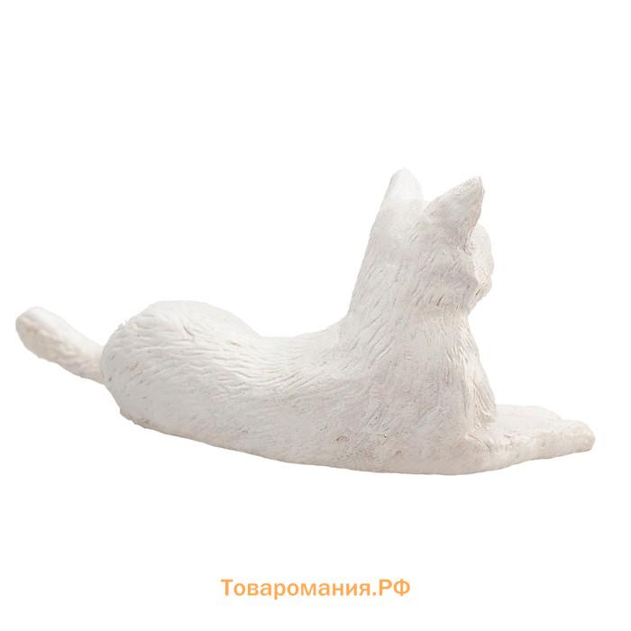 Фигурка Konik «Кошка, белая (лежащая)»