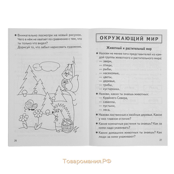 Рабочая тетрадь «Проверяем готовность ребёнка к школе», для детей 6-7 лет, 2 часть, Бортникова Е.