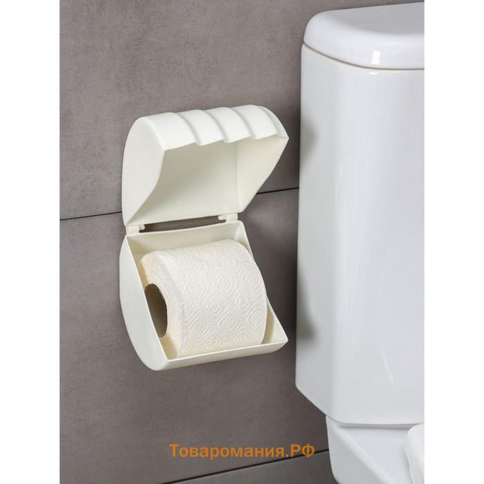 Держатель для туалетной бумаги Regular, 15,5×12,2×13,5 см, цвет белое облако