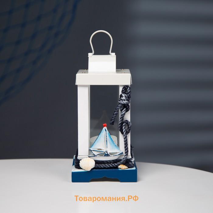 Деревянный подсвечник на 1 свечу «Маяк», 19×10×10 см