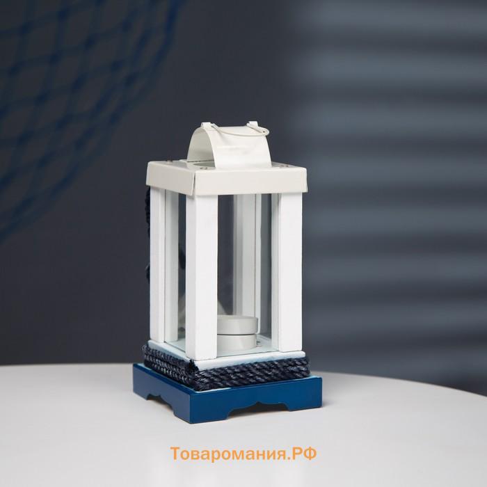 Деревянный подсвечник на 1 свечу «Маяк», 19×10×10 см