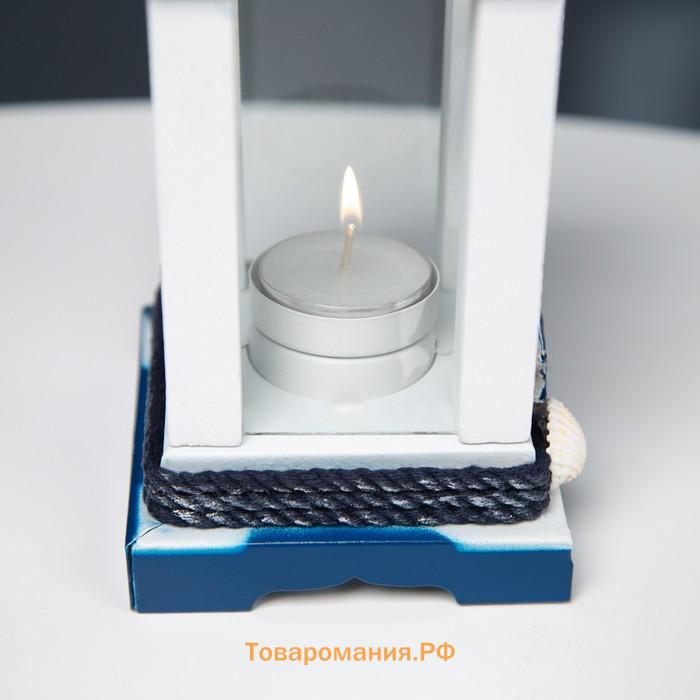 Деревянный подсвечник на 1 свечу «Маяк», 19×10×10 см