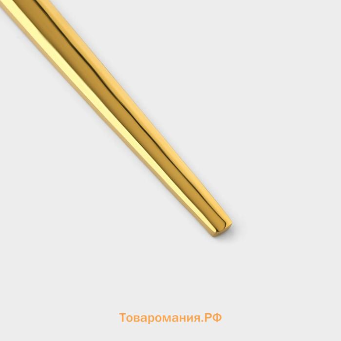 Набор столовых ложек из нержавеющей стали Magistro «Блинк», длина 22 см, 6 шт., золотистый