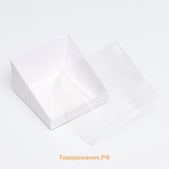 Кондитерская упаковка под бенто торт, 13.1×13.1×8.5 см