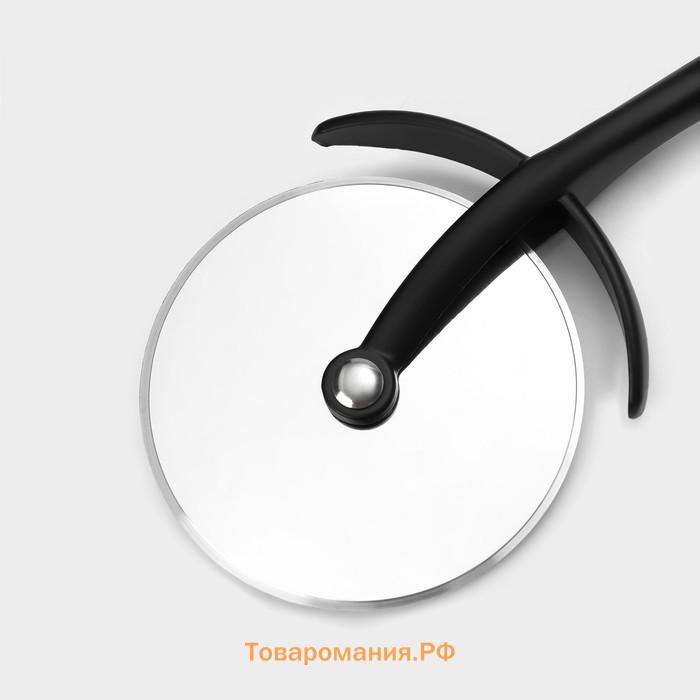 Нож для пиццы и теста Magistro Vantablack, 18×6.8 см, чёрный