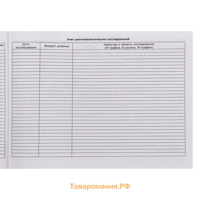 Медицинская карта ребёнка "Классик", форма №112/у, 40 листов