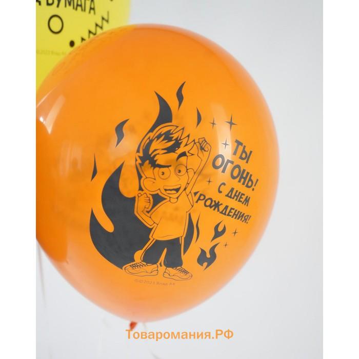 Воздушные шары латексные 12" «Влад А4», 5 шт., МИКС
