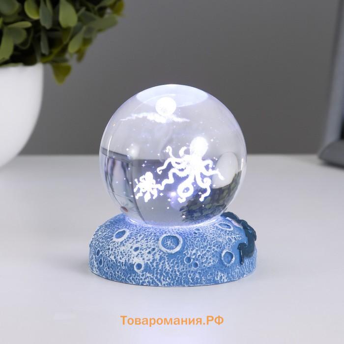 Фигурка светящаяся RISALUX «Осьминоги», LED-ночник, 1 Вт, USB, 6×6×8 см