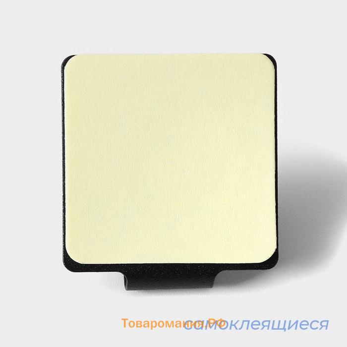 Крючки самоклеящиеся SAVANNA Black Loft, 6 шт., металл, 3.5×3.8×1.8 см, чёрные