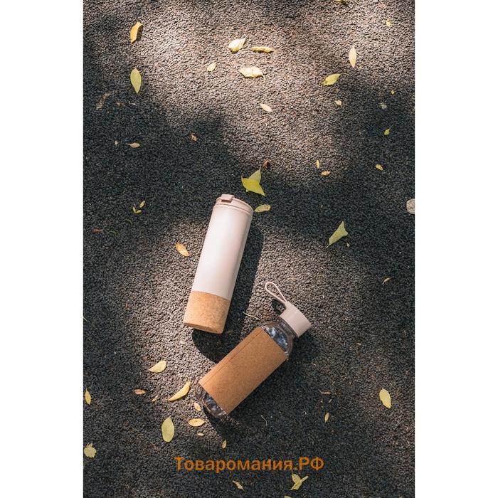 Бутылка для воды Magistro Cork, с элементами пробки, 610 мл, 7.5×7.5×22 см