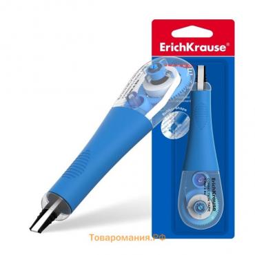 Корректирующая лента 4,2 мм х 8 м, ErichKrause Arctic white, супер-белая, резиновый держатель, блистер