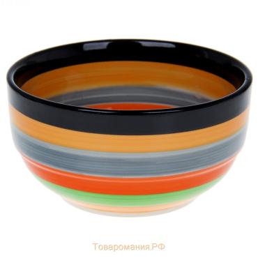Салатник  «Индия», 300 мл, d=11 см, керамика, оранжевый