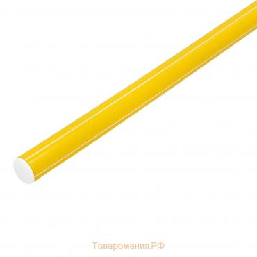 Палка гимнастическая 80 см, цвет жёлтый