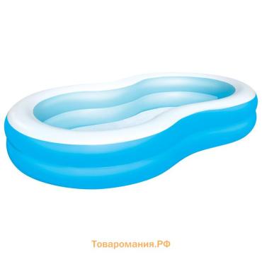 Бассейн надувной Bestway «Большая лагуна», 262×157×46 см, от 3 лет, 54117