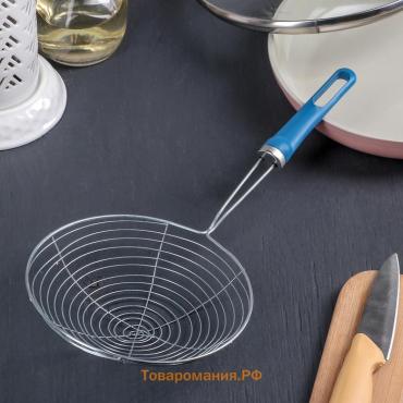 Шумовка  «Стандарт», h=43.8 см, d=22.7 см, нержавеющая сталь, серебристый