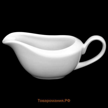 Соусник Wilmax, 100 мл, 13×6×5 см, фарфор, белый