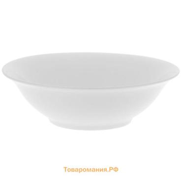 Тарелка глубокая  White Label, 350 мл, d=15 см, фарфор, белая