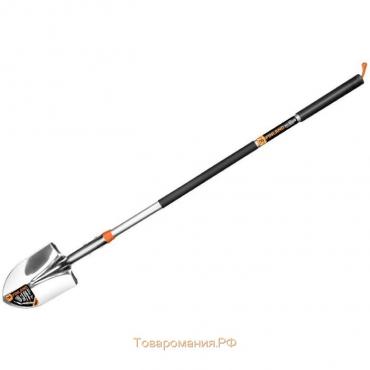 Лопата штыковая, острая, L = 126 см, металлический черенок, без ручки, Finland