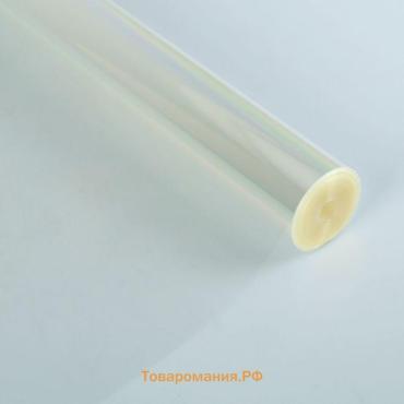 Плёнка для цветов прозрачная 0.6×46.5 м, 1000 г, 40 мкм