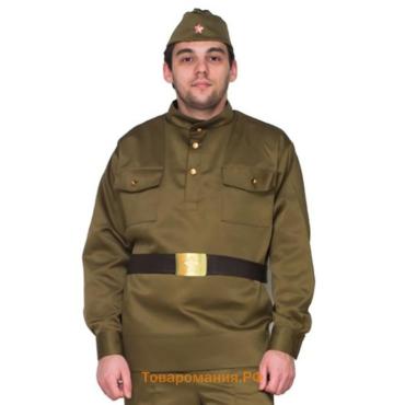 Гимнастёрка военная мужская, люкс, р. 50-52