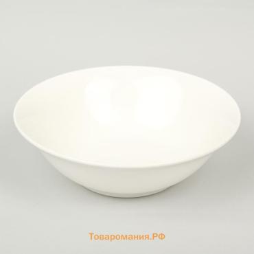 Тарелка глубокая  White Label, 950 мл, d=20 см, фарфор, белая