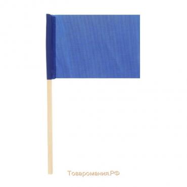 Флажок, длина 25 см, 10x15 см, цвет синий