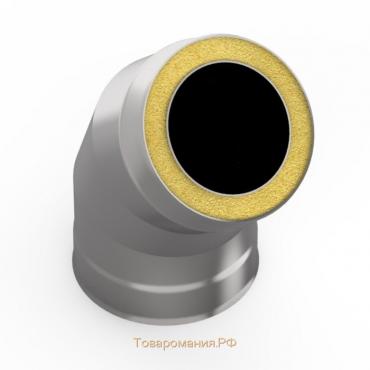 Сэндвич-отвод 135°, d 100 × 160 мм, нерж/нерж, 0.5 мм/0.5 мм