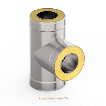 Сэндвич-Тройник 90°, d 200 × 280 мм, нерж/нерж, 1.0 мм/0.5 мм