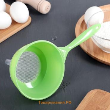 Воронка-сито пластиковая «Комбо», 24.5×12×14.5 см, МИКС