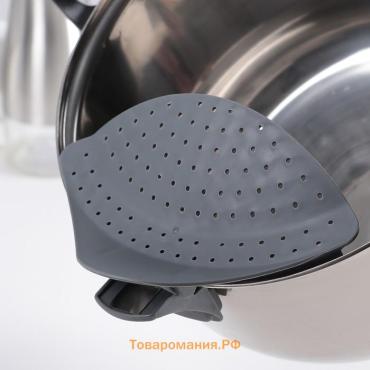 Дуршлаг - слив кухонный на прищепке , 12×18.5 см, МИКС