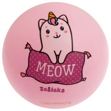 Мяч детский ZABIAKA MEOW, d=22 см, 60 г