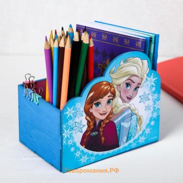 Органайзер для канцелярии, 15×10×8 см, «Холодное сердце»