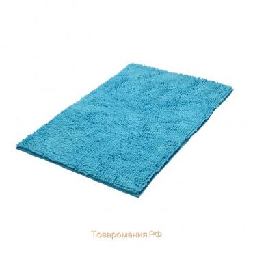 Коврик для ванной комнаты Soft, голубой, 55x85 см