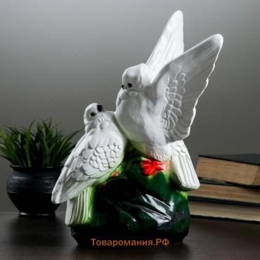 Копилка для денег «Два голубя», гипс, 37 см