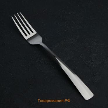 Вилка столовая  Gleen, h=21 см, толщина 1.2 мм, нержавеющая сталь, серебристая