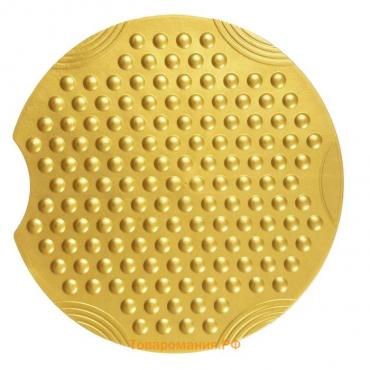 Коврик противоскользящий Tecno Ice, цвет золотой, d 55 см
