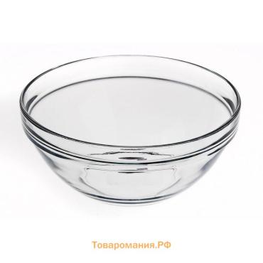 Салатник Paşabahçe Chef's, 300 мл, d=12 см, стекло, прозрачный