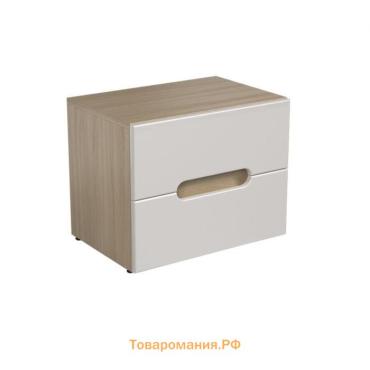 Тумба прикроватная «Палермо», 450×430×370 мм, цвет дуб сонома/белый глянец МДФ