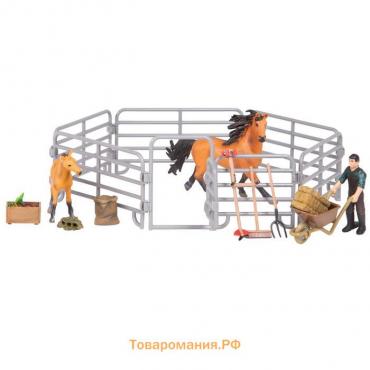 Набор фигурок «Мир лошадей», 16 предметов
