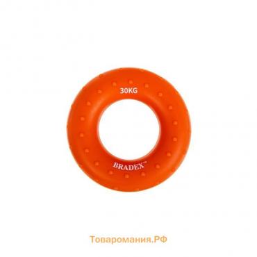Кистевой эспандер Bradex, 30 кг, круглый массажный, оранжевый